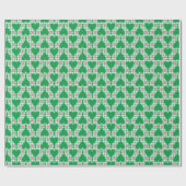 Papier Cadeau Mariage gingham vert et rose Préparatoire Pickleba (Plat)