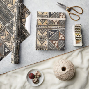 Papier Cadeau Mariage hawaïen Tapa Cloth