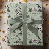 Papier Cadeau Mariage irlandais de la Saint-Patrick gothique Fle