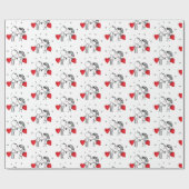 Papier Cadeau Mariage, jour Valenine, amour Papier à envelopper (Plat)