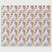 Papier Cadeau Mariage Lavender Heart Leaf Tree (Plat)