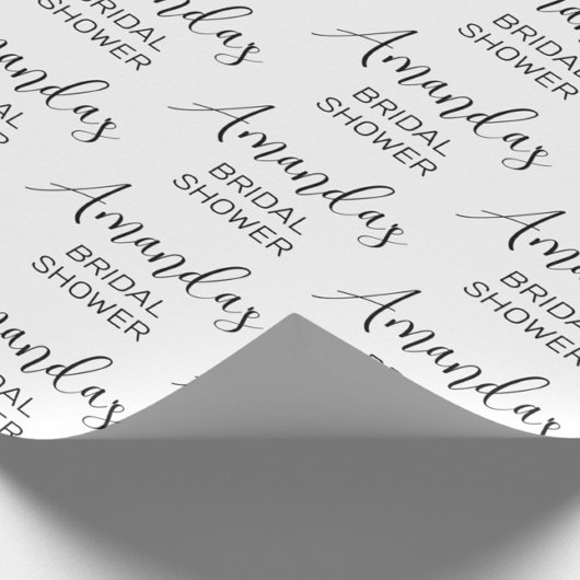 Papier Cadeau Mariage minimaliste en écriture script