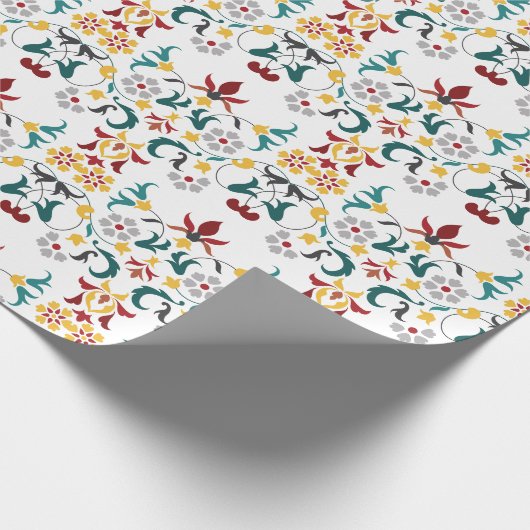 Papier Cadeau Mariage Motif classique complexe de géométrie vint (Coin)