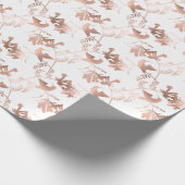 Papier Cadeau Mariage Motif rose Gold Hummingbird (Coin)