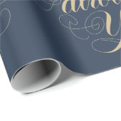 Papier Cadeau Mariage Nautique Faveur Classique C'Était Toujours (Coin rond)