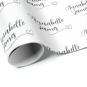 Papier Cadeau Mariage Noms des Couples Cadeau