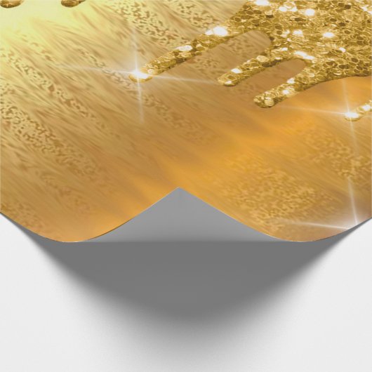 Papier Cadeau Mariage nuptial Parties scintillant de en métal o (Coin)