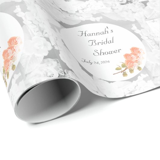 Papier Cadeau Mariage personnalisable (Coin rond)