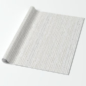 Papier Cadeau Mariage Rayures Blanches Grises (Déroulé)
