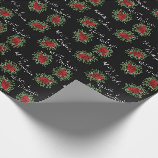 Papier Cadeau Mariage Red Rose (Coin)