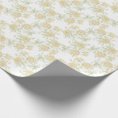 Papier Cadeau Mariage Rose Jaune (Coin)