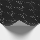 Papier Cadeau Mariage simple Elegant Bride et Groom (Coin)