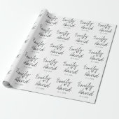 Papier Cadeau Mariage simple et élégant pour les mariées et les  (Déroulé)