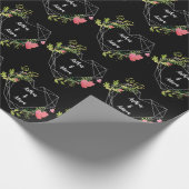 Papier Cadeau Mariage simple et élégant pour les mariées et les  (Coin)