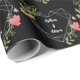 Papier Cadeau Mariage simple et élégant pour les mariées et les
