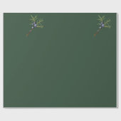 Papier Cadeau Mariage vert Juniper (Plat)