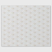 Papier Cadeau Mariages Doses et anneaux sur argent (Plat)