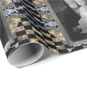 Papier Cadeau Marie et Jésus Divine Amour Noël (Coin rond)