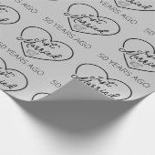 Papier Cadeau Marié Il Y A 50 Ans III (Coin)