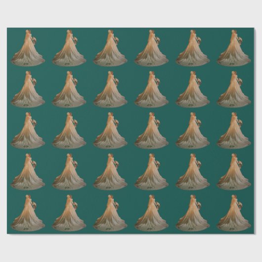 Papier Cadeau Mariée (Plat)