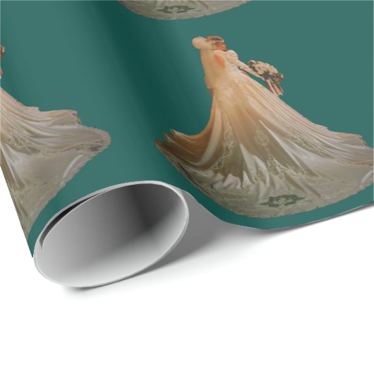 Papier Cadeau Mariée (Coin rond)