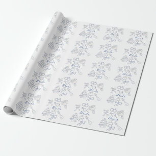 Papier Cadeau Mariée Fiançailles Mariage Couples Mari Épouse