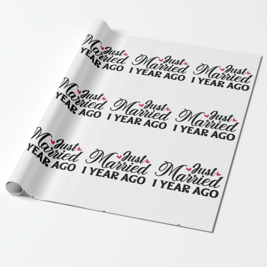 Papier Cadeau Mariés il y a un an (Déroulé)