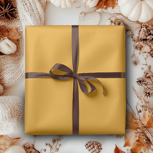 Papier Cadeau Marigold Jaune Couleur uni | Classique | Élégant