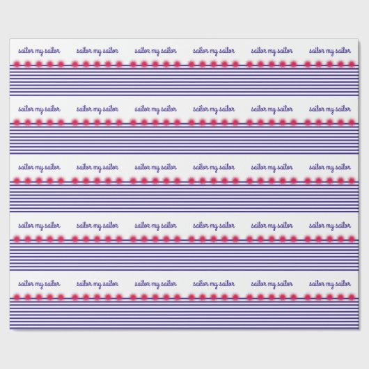 Papier Cadeau marin mon marin (Couture)