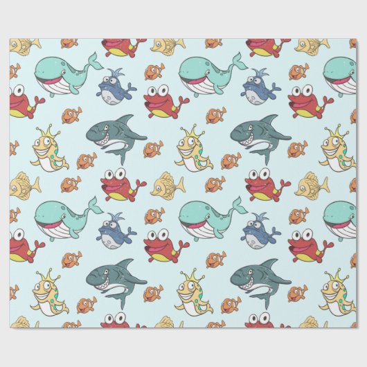 Papier Cadeau Marine (Plat)