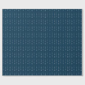 Papier Cadeau Marine Abstraite moderne Bleu hiver nordique (Plat)