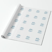 Marine bleu groomsman nom lettre date masculin par