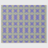 Papier Cadeau Marine Blues Alternative Diamond Motif (Plat)