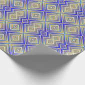 Papier Cadeau Marine Blues Alternative Diamond Motif (Coin)