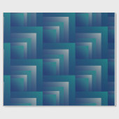 Papier Cadeau Marine gris turquoise (Plat)