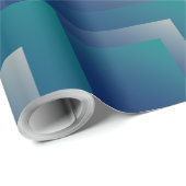 Papier Cadeau Marine gris turquoise (Coin rond)