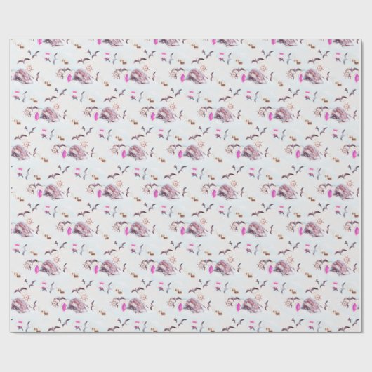 Papier Cadeau Marine pattern (Plat)