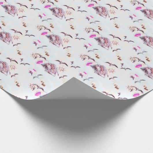 Papier Cadeau Marine pattern (Coin)