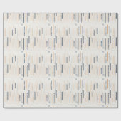 Papier Cadeau Marine terrestre neutre Boho rouille géométrique e (Plat)