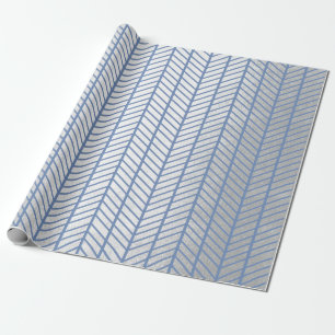 Papier Cadeau Marine VIP d'argent de gris bleu d'océan de