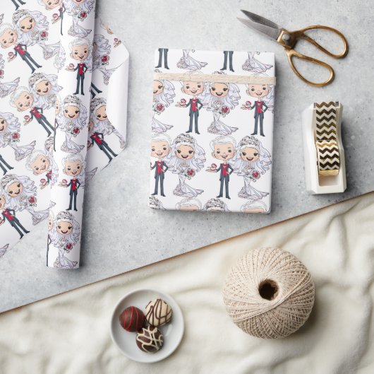 Papier Cadeau Marital ou mariage (Artisanat)