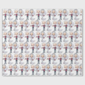 Papier Cadeau Marital ou mariage (Plat)