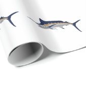 Papier Cadeau Marlin bleu (Coin rond)