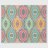Papier Cadeau Marocain coloré motif Mandala (Plat)
