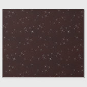 Papier Cadeau Maroon aux étincelles blanches (Plat)