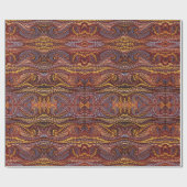 Papier Cadeau Marquage de fin de livre antique (Plat)