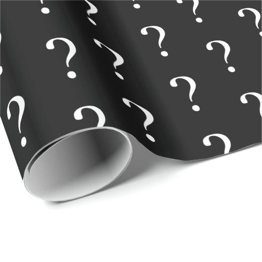 Papier Cadeau Marque de question (Coin rond)