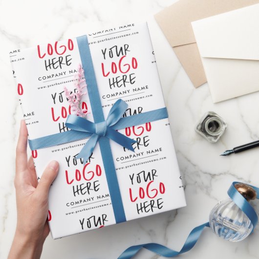 Papier Cadeau Marque personnalisée avec logo pour l'image de mar (Cadeaux)