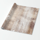 Papier Cadeau Marque rustique | Grain de cuivre blanc (Déroulé)