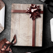 Papier Cadeau Marque rustique | Grain de cuivre blanc